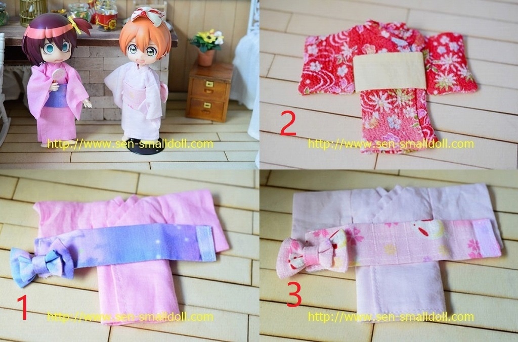 y0194 【ils】 1/12ドール、オビツ11 用浴衣 | ◇ドール洋服（サイズ別