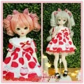 AF7741【MOMO】MSD，SD/DD用洋服４点セット|女の子カジュアル服|◆ドール洋服（種類別）