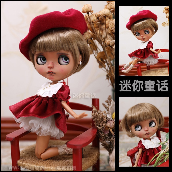 U-3820【mini】blythe(頭囲24~27cm)用ウィッグ