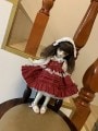 AF7962【Xmya】MSD,幼SD洋服2点セット|ドレス|◆ドール洋服（種類別）