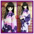 AF8022【MOMO】MSD，SD/DD/SD13女用 浴衣|ゆかた|◆ドール洋服（種類別）