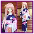 AF8026【MOMO】MSD，SD/DD/SD13女用 浴衣|ゆかた|◆ドール洋服（種類別）