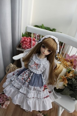 AF8046【Xmya】1/3SD/DD,Blythe,MSD,幼SD洋服2点セット