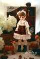 AF8060【MD】MSD用洋服3点セット|女の子カジュアル服|◆ドール洋服（種類別）