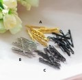 即納品(小物)KKM1261【HL】1/3用ヘアピン（黒つやなし/3.5ｃｍ-10本セット）|小物|《即納品 一覧》