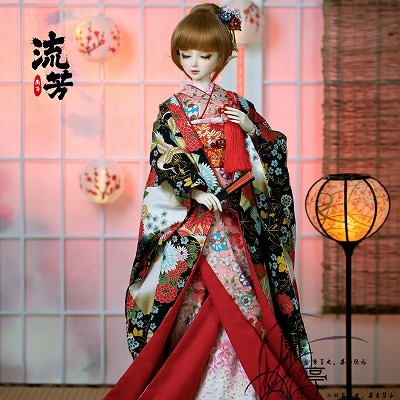 AF8359【L.T】1/3幼SD,MSD,SD,DD（L/M），SD13,SD17男用花魁着物－ 流芳