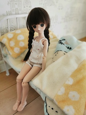 KM1306【SEN】1/6,1/4兼用ド－ルベッド＆布団など３点セット