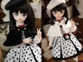 AF8467【双核心】MSD/MDD用洋服6点セット（2色あり）|女の子カジュアル服|◆ドール洋服（種類別）