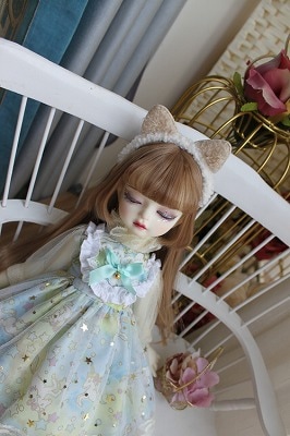 AF8549【Xmya】1/3Blythe,SD/DD,MSD,幼SD洋服2点セット
