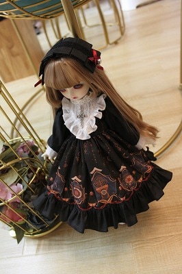 AF8552【Xmya】1/3Blythe,SD/DD,MSD,幼SD洋服2点セット