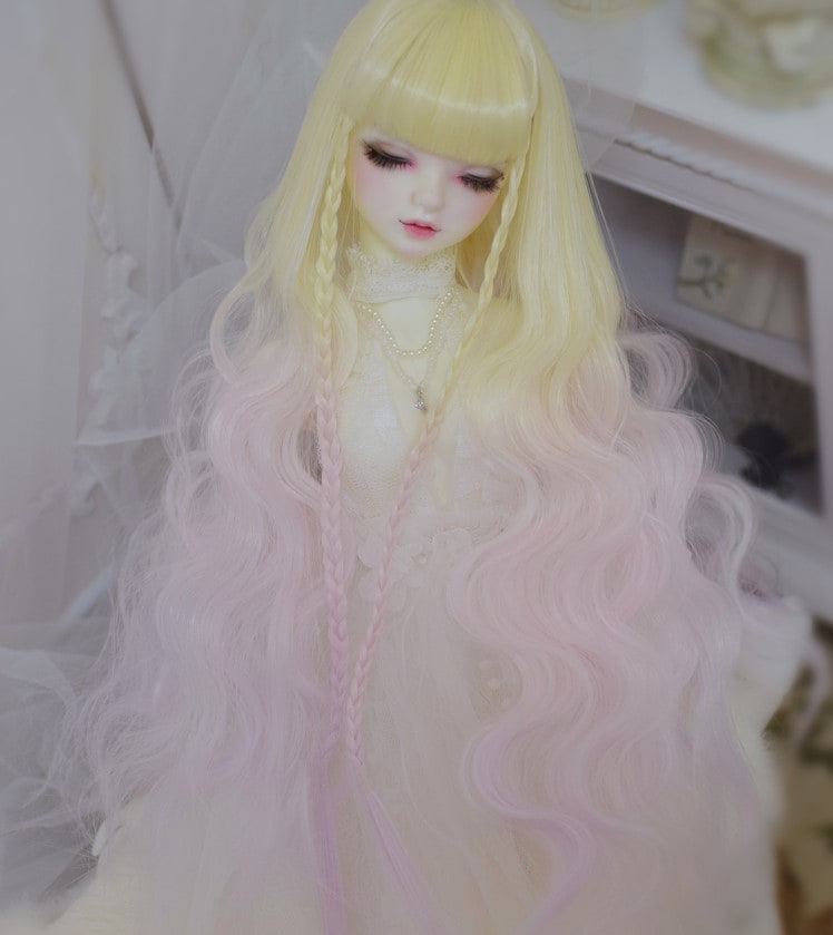 U-3933【mw】1/3幼SD,MSD，SD/DD(頭囲15~24cm)用ウィッグ