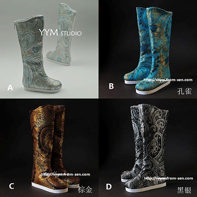 KT-F-043【YYM】1/6～1/3，70cmド-ル用中華風靴