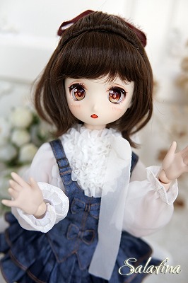 U-3949【SALA】1/3MSD，ＳＤ/DD(頭囲17~24cm)用ウィッグ