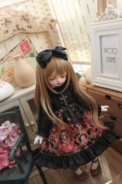 AF8667【Xmya】1/4Blythe,MSD,幼SD洋服2点セット