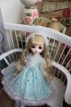 AF8672【Xmya】Blythe,SD/DD,MSD,幼SD洋服2点セット|ドレス|◆ドール洋服（種類別）