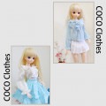AF8899【keke】MSD、SD/DD,DDDY用シャツ|ワンピ/シャツ/ブラウス/セーター|◆ドール洋服（種類別）