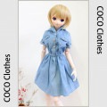 AF8904【keke】MSD、SD/DD,DDDY用ワンピース|女の子カジュアル服|◆ドール洋服（種類別）