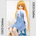 AF8906【keke】MSD、SD/DD,DDDY用ワンピース|女の子カジュアル服|◆ドール洋服（種類別）