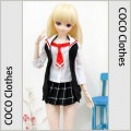 AF8909【keke】MSD、SD/DD,DDDY用洋服3点セット|女の子カジュアル服|◆ドール洋服（種類別）
