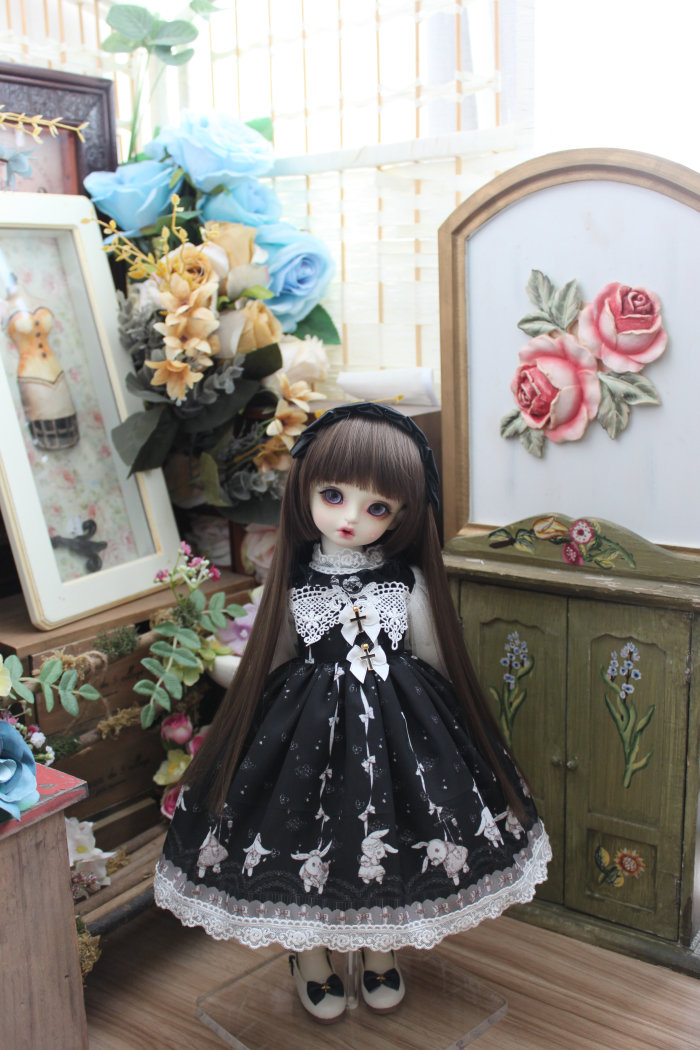 AF8940【Xmya】1/4Blythe,MSD,幼SD洋服2点セット