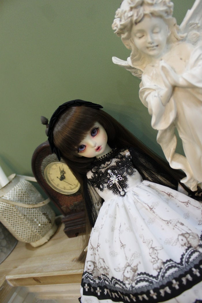 AF8941【Xmya】1/4Blythe,MSD,幼SD洋服2点セット