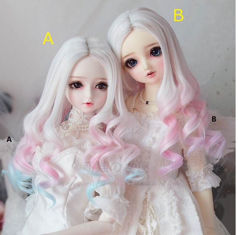 U-3985【mw】1/3幼SD,MSD，SD/DD(頭囲15~24cm)用ウィッグ