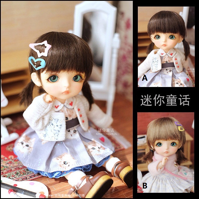 U-8003 【mini】1/8，オビツ11（5-6インチ）用ウィッグ