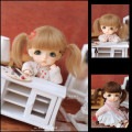 U-8005【mini】1/8，オビツ11（5-6インチ）用ウィッグ|1/8、1/12|◆ドールウィッグ