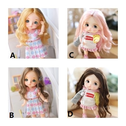 U-8009【mini】1/8，オビツ11（5-6インチ）用ウィッグ