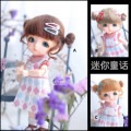 U-8015【mini】1/8，オビツ11（5-6インチ）用ウィッグ|1/8、1/12|◆ドールウィッグ