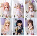 U-8029 【mini】1/8，オビツ11（5-6インチ）用ウィッグ|1/8、1/12|◆ドールウィッグ
