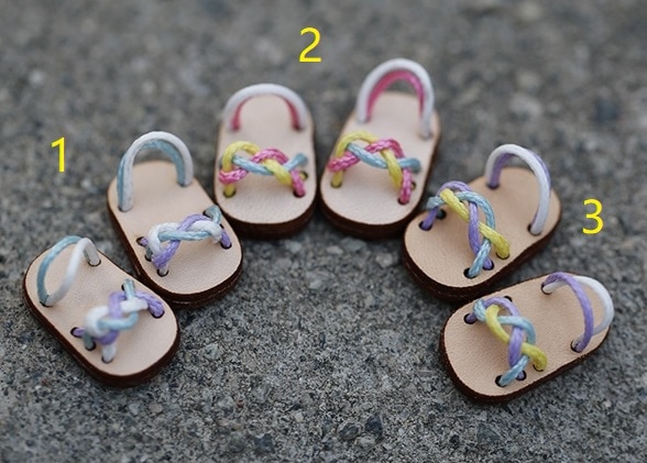 x1043【xyz】1/12ドール・オビツ11用靴　