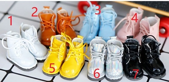 x1027【xyz】1/12ドール・オビツ11用靴　