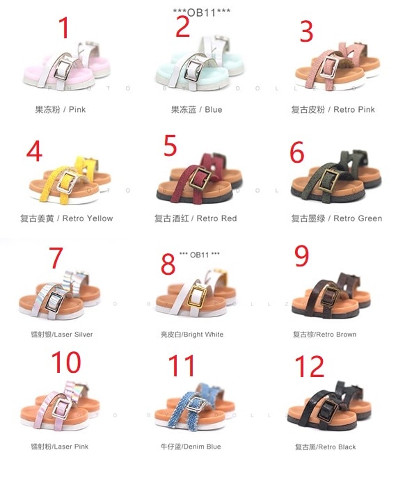 x1173【xyz】1/12ドール・オビツ11用靴　