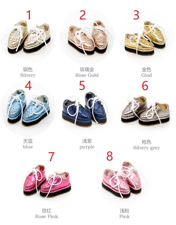 x1117【xyz】1/12ドール・オビツ11用靴　