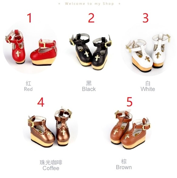 x1087【xyz】1/12ドール・オビツ11用靴　