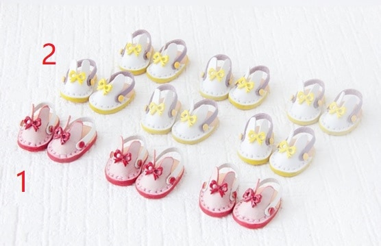 x1081【xyz】1/12ドール・オビツ11用靴　