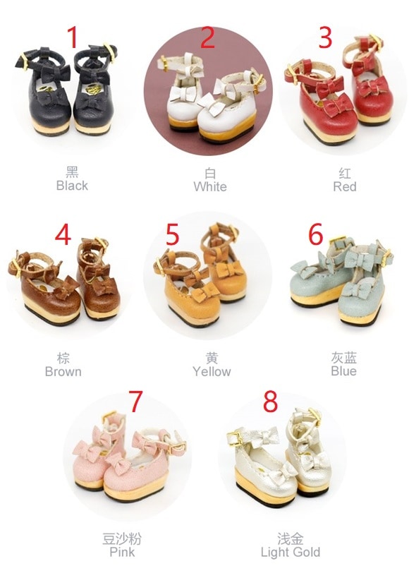 x1072【xyz】1/12ドール・オビツ11用靴　