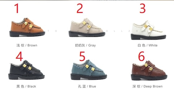 x1069【xyz】1/12ドール・オビツ11用靴　