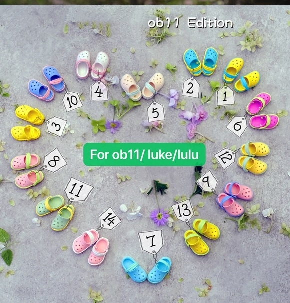 x1062【xyz】1/12ドール・オビツ11用靴　