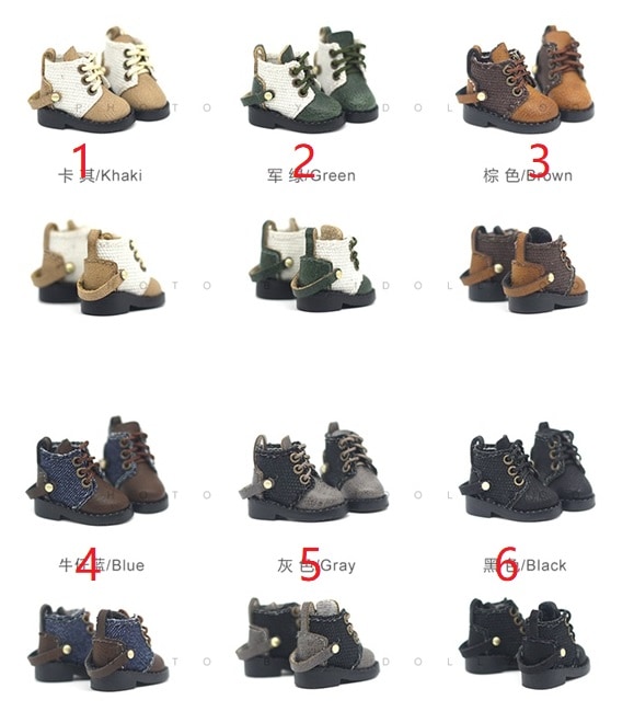 x1066【xyz】1/12ドール・オビツ11用靴　