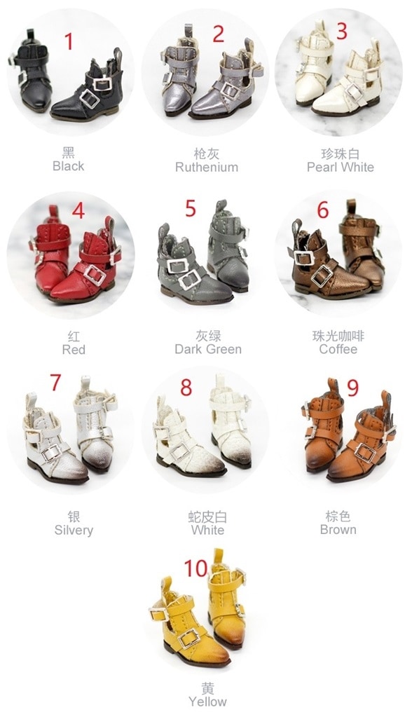 x1054【xyz】1/12ドール・オビツ11用靴　