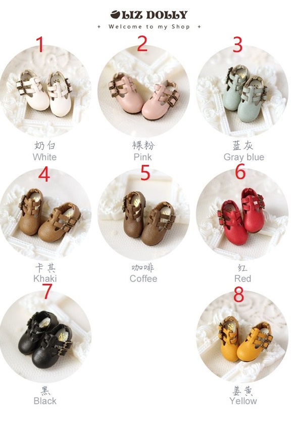 x1189【xyz】1/12ドール・オビツ11用靴　