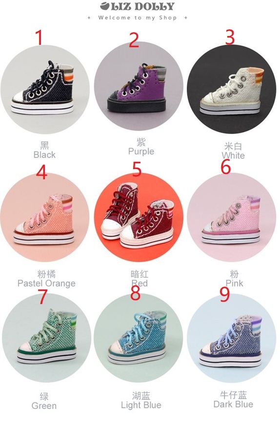 x1140【xyz】1/12ドール・オビツ11用靴　