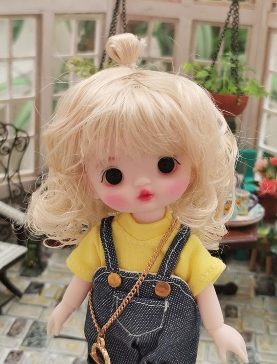 U-8046 【sen】1/8ドール、オビツ11用ウィッグ（5-6インチ）