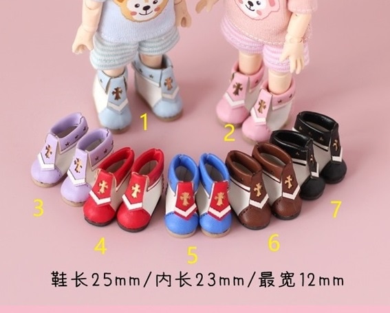 即納品x1019【xyz】1/12ドール・オビツ11用靴（2）