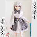 AF9062【keke】MSD/MDD,SD,DD(L/M),DDDY用洋服3点セット|女の子カジュアル服|◆ドール洋服（種類別）
