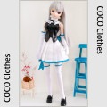 AF9065【keke】MSD/MDD,SD,DD(L/M),DDDY用洋服7点セット|女の子カジュアル服|◆ドール洋服（種類別）