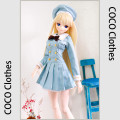AF9069【keke】MSD/MDD,SD,DD(L/M),DDDY用洋服3点セット|女の子カジュアル服|◆ドール洋服（種類別）