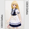 AF9071【keke】MSD/MDD,SD,DD(L/M),DDDY用洋服3点セット|女の子カジュアル服|◆ドール洋服（種類別）